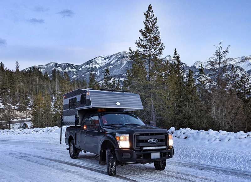 Winter Camping And Driving Capri