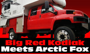 Big Red Kodiak Meets Arctic Fox Truck Camper