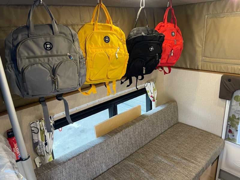 Carabiners For Easy Backpack Overhead Storage