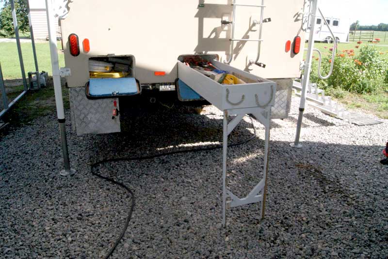 Composite Camper Back Drawer Storage Tray