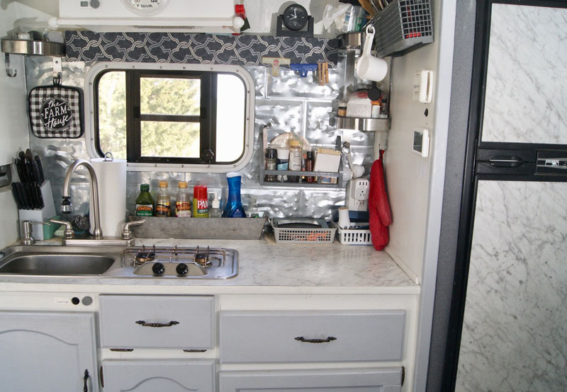 Composite Camper kitchen features