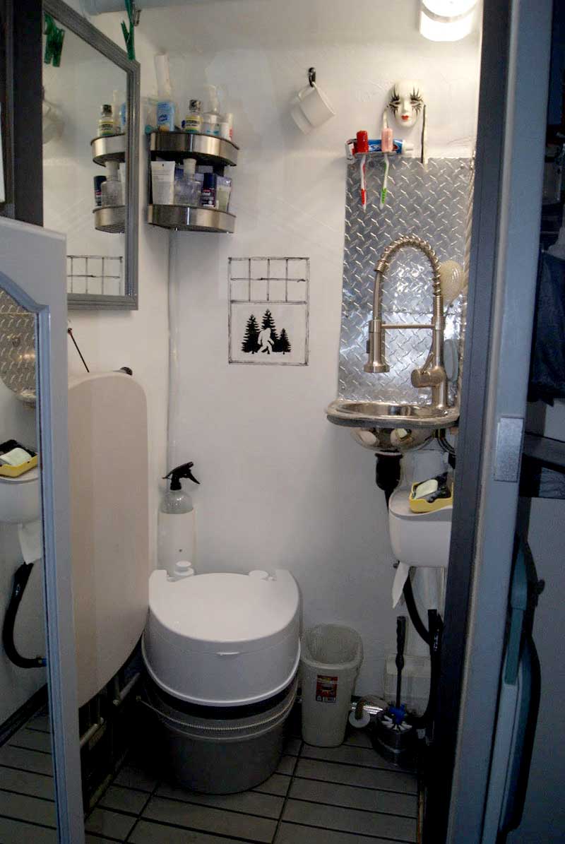 DIY Composite Truck Camper Bathroom 