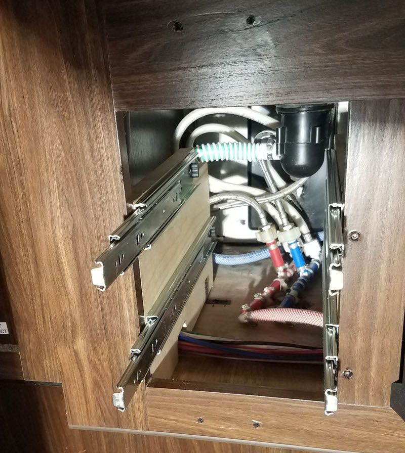 Drawer Slides Installed