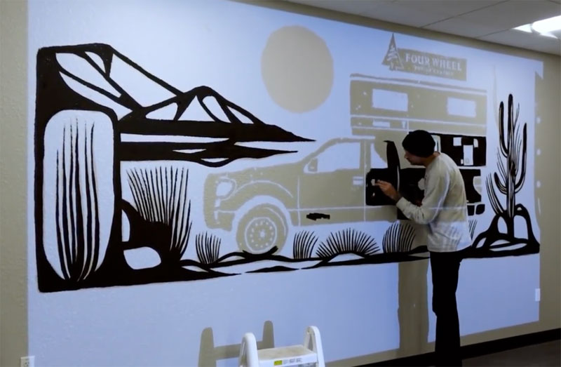 FWC Mural At Factory Woodland CA