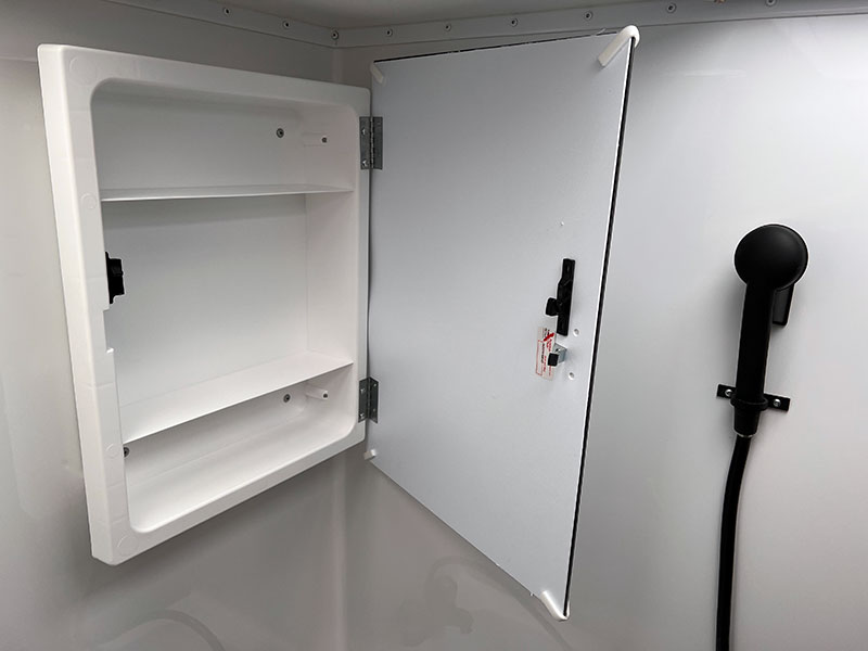 Lance 960 Bathroom Medicine Cabinet Open