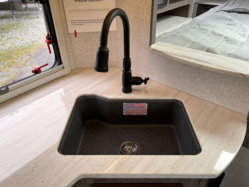 Lance 960 Camper Galley Kitchen Sink Open