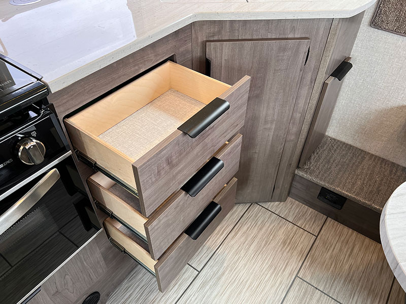 Lance 960 Kitchen Drawers Open