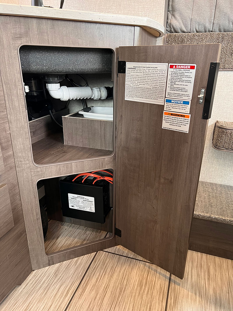 Lance 960 Kitchen Under Sink Open