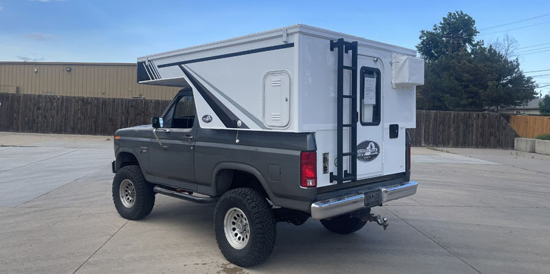 Lighten Up Ladders on Phoenix pop-up camper