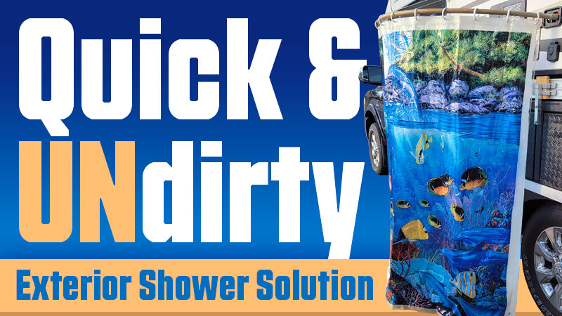 Quick And Undirty Exterior Shower