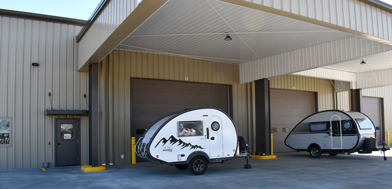 Trailers At Service Center NuCamp RV