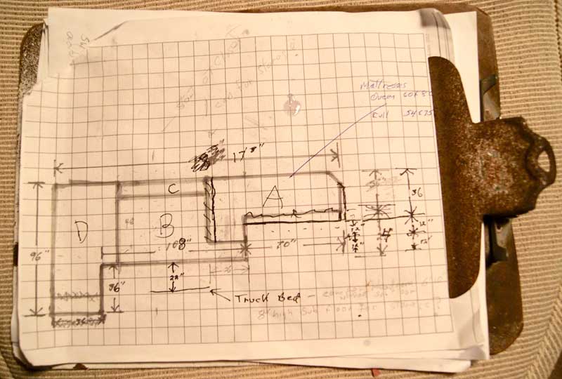 Truck Camper Build Plan On Paper