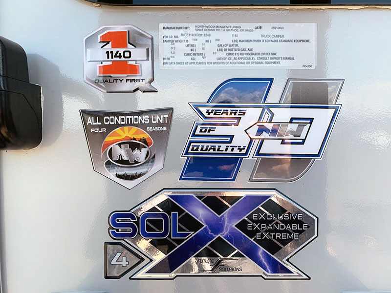 2024 Arctic Fox SOL X 4 Stickers