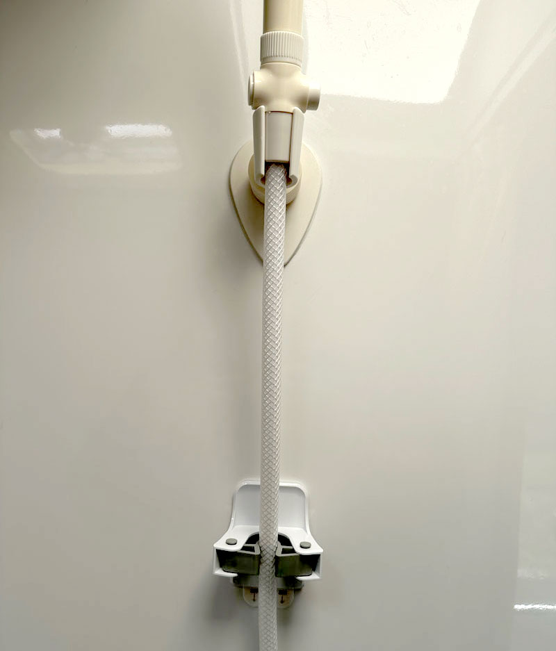 Command Strip Broom Holders To Secure Shower Hose 5