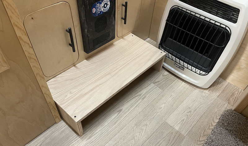 Kitchen Floor Riser Shoe Hider