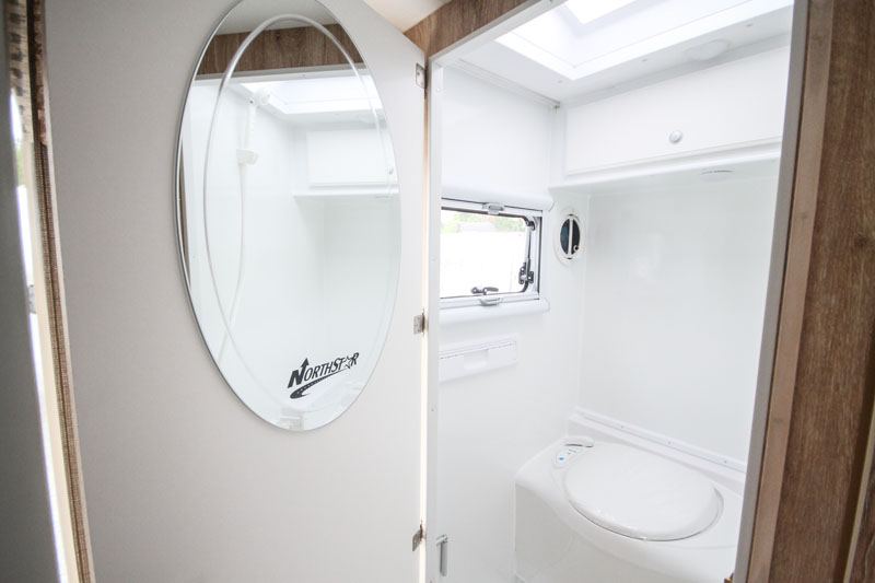 Northstar Wind Bandit Camper Bathroom Cassette Toilet Mirror