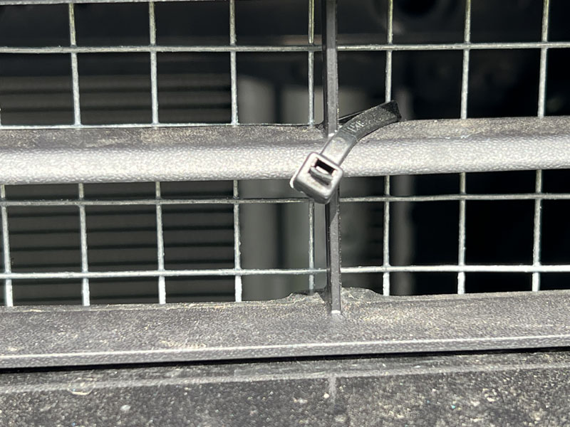 Radiator Protection For All Trucks zip ties