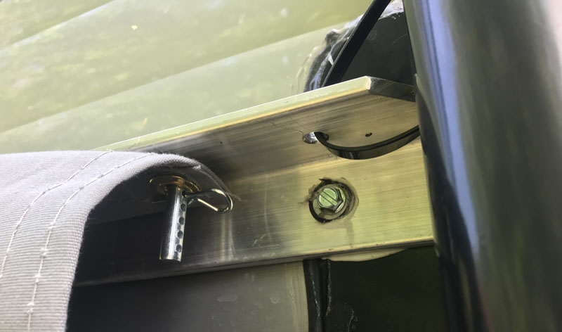 Awning How The Rail Mounts To The Lifting Leg Brackets