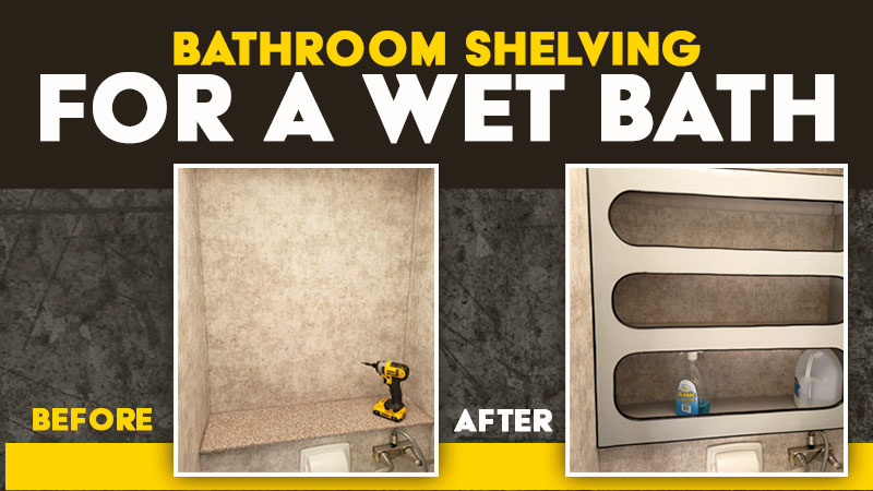 Bathroom Shelving For A Wet Bath