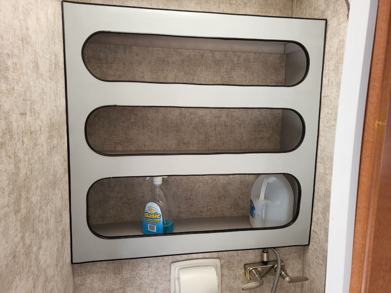 Bathroom Shelving In Adventurer Camper Bath
