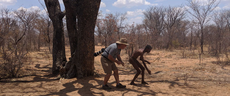 Bruce Learning How To Hunt San Tribe Village