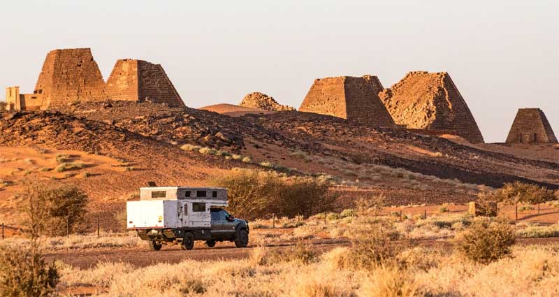 Camped Pyramids Sudan Africa