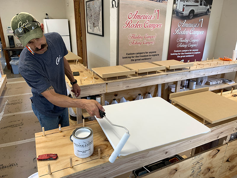 Capri Epoxy Countertops Painting White