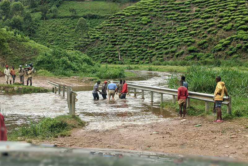 Flooded Underwater Bridge Africa