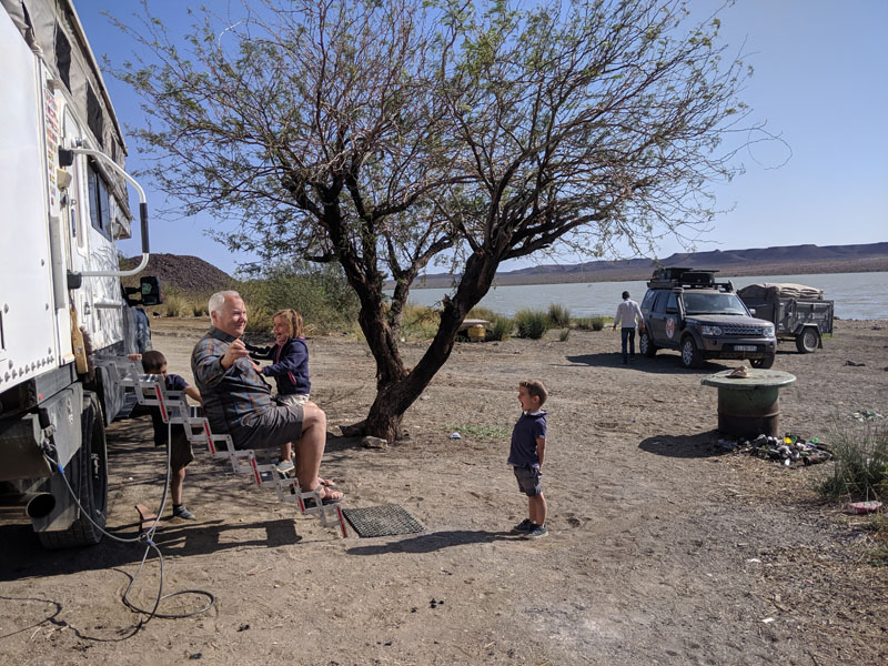 Overlanding Africa Bruce Playing With Kids