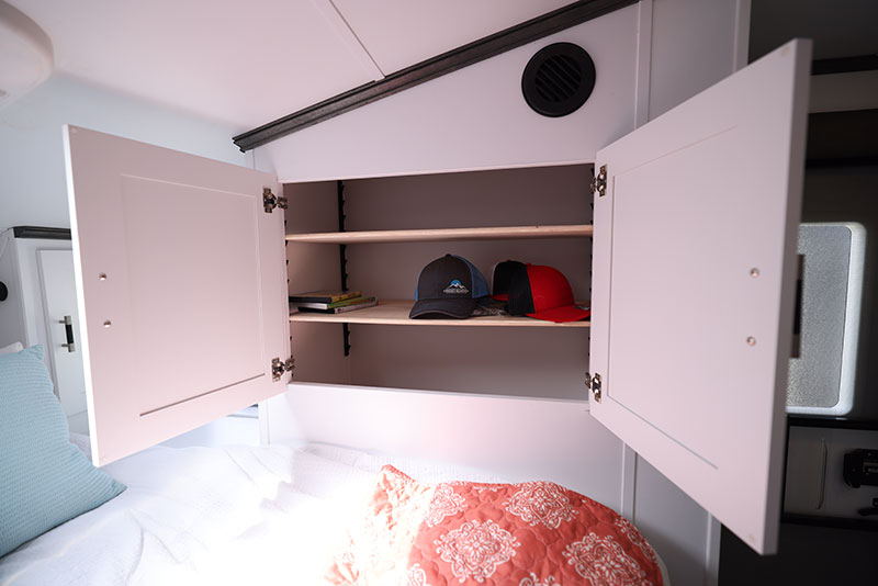 Rugged Mountain Denali 3S Cabover Passenger Closet Open