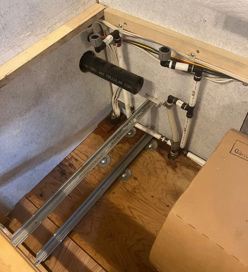 Camper Kitchen Mods Under Sink