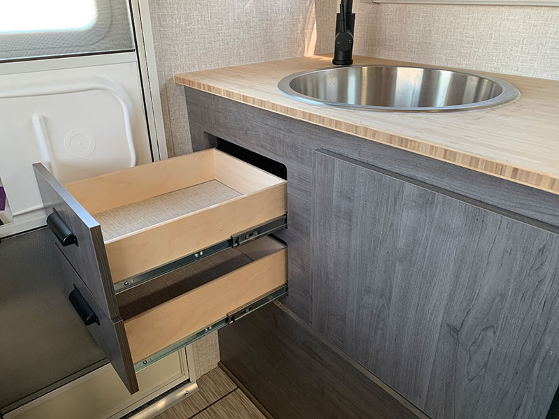 Lance 805 Drawers Open