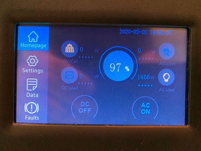 Bluetti Heater Readout
