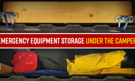 Emergency Equipment Storage Under Camper