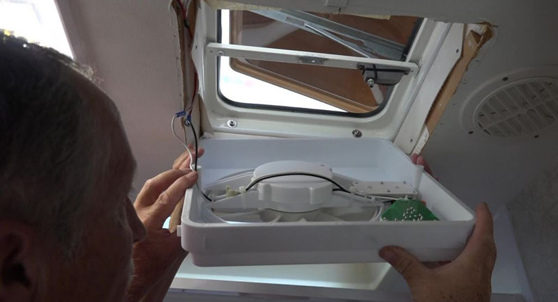 Bathroom Wiring New RV Fan