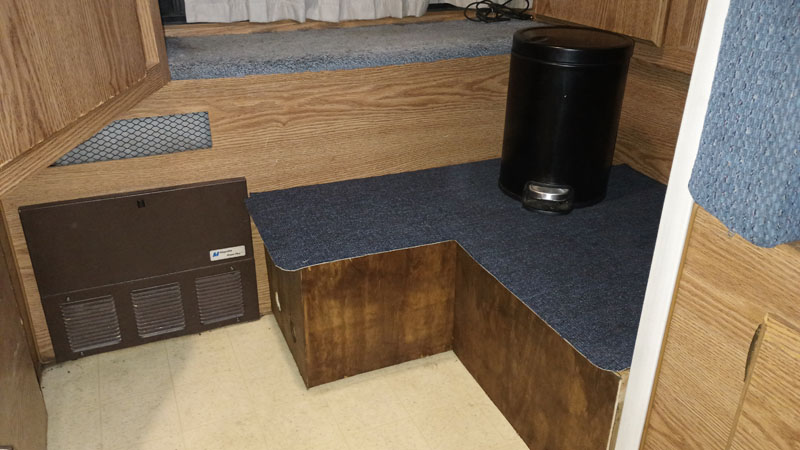 Cabover Step Storage In Place
