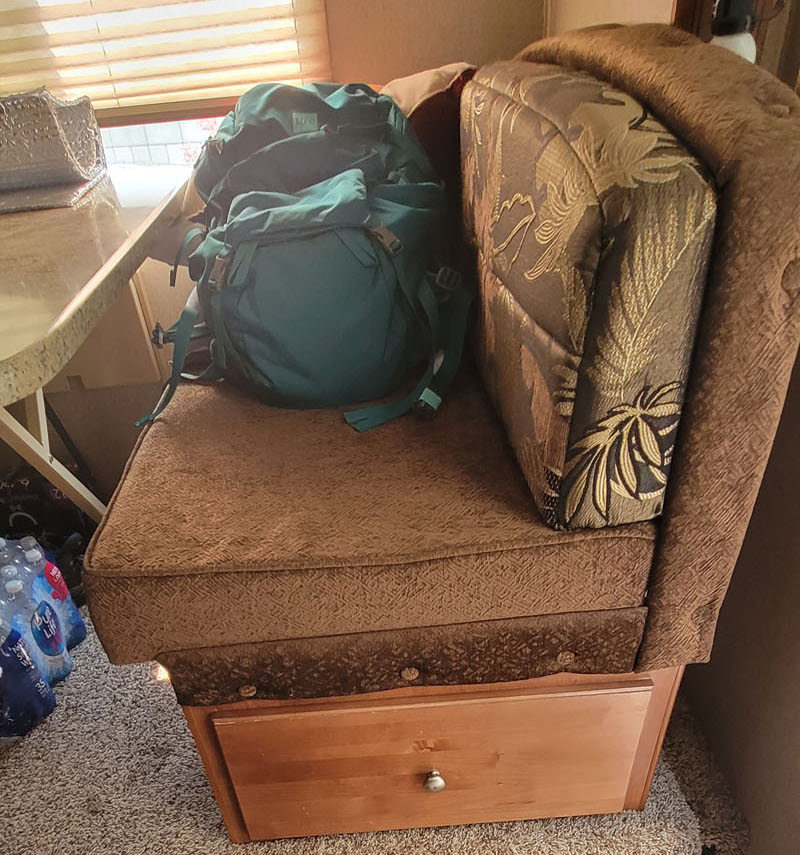Wine Cellar Storage Location Under Dinette Seat