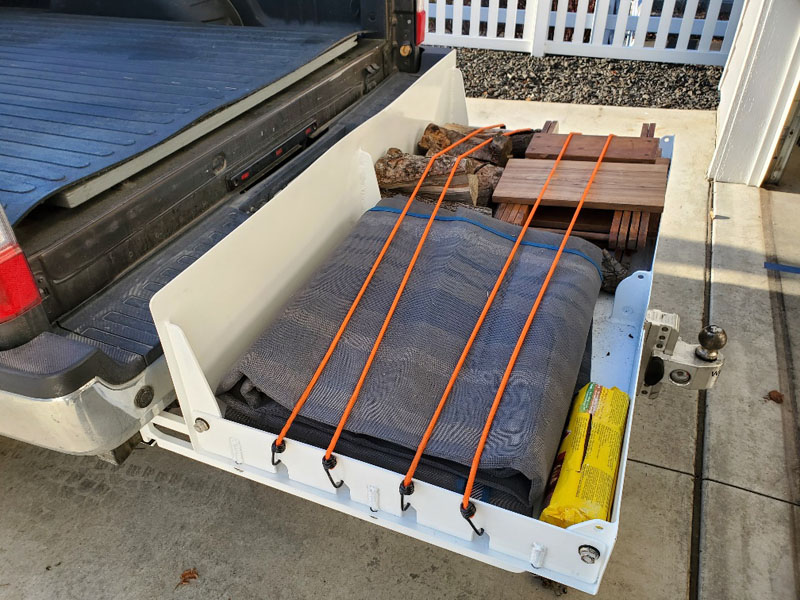 Camper Storage Tray On A Northern Lite