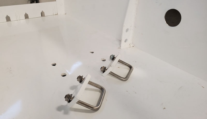 Camper Storage Tray The Square U Bolts That Go Around The Torklift Extension Hitch