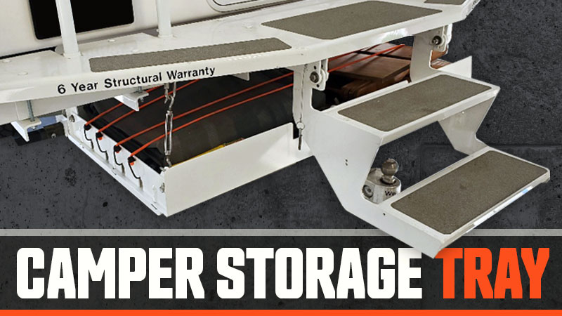 Camper Storage Tray With Or Without Towing