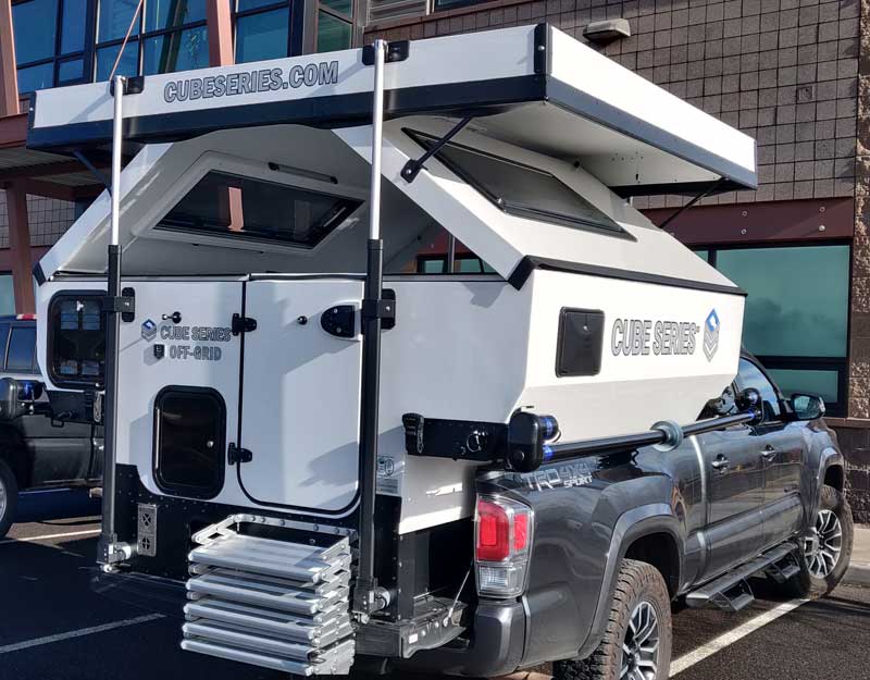 Cube Series Camper Actuator Side Walls Going Up