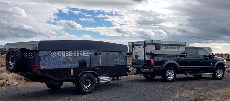 Cube Series Trailer And Camper Together