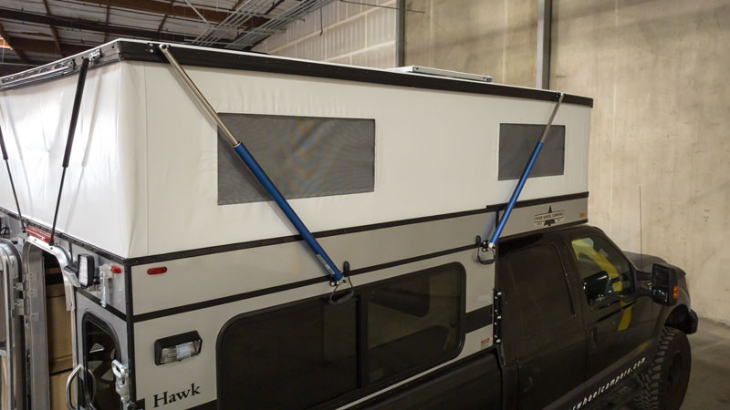 Four Wheel Campers electric roof lift