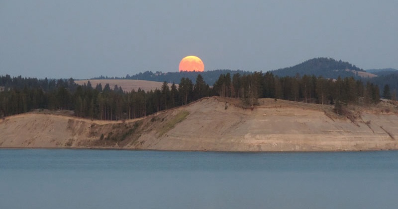 Another Full Moon Rise Over Koocanusa Montana