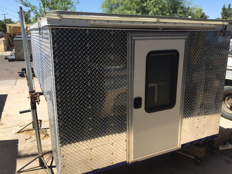 Armored Overland Camper Back Wall And Door