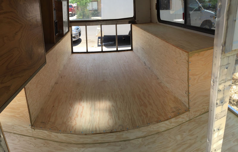 Armored Overland Camper Floor Back To Front