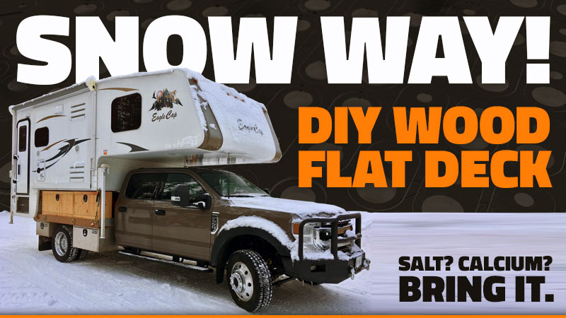 Do It Yourself Wood Flat Deck For A Truck Camper