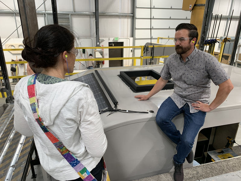 Angela and David Epp at the Scout Factory