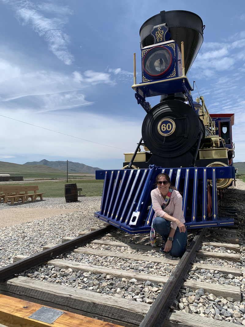 Angela at Golden Spike National Monument, Utah