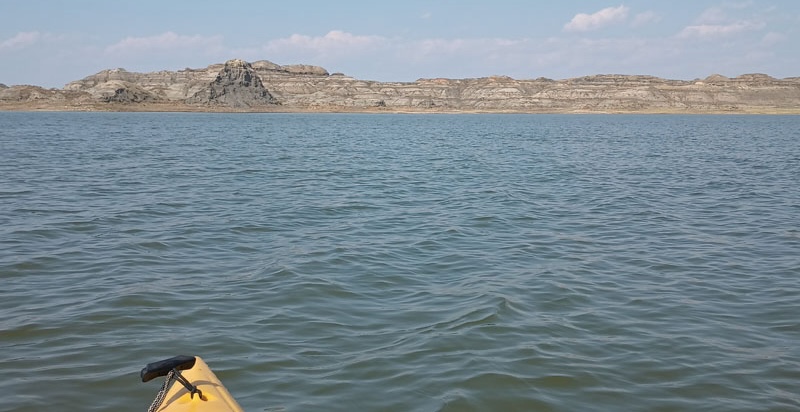 Montana Kayak Across Nelson Creek Bay